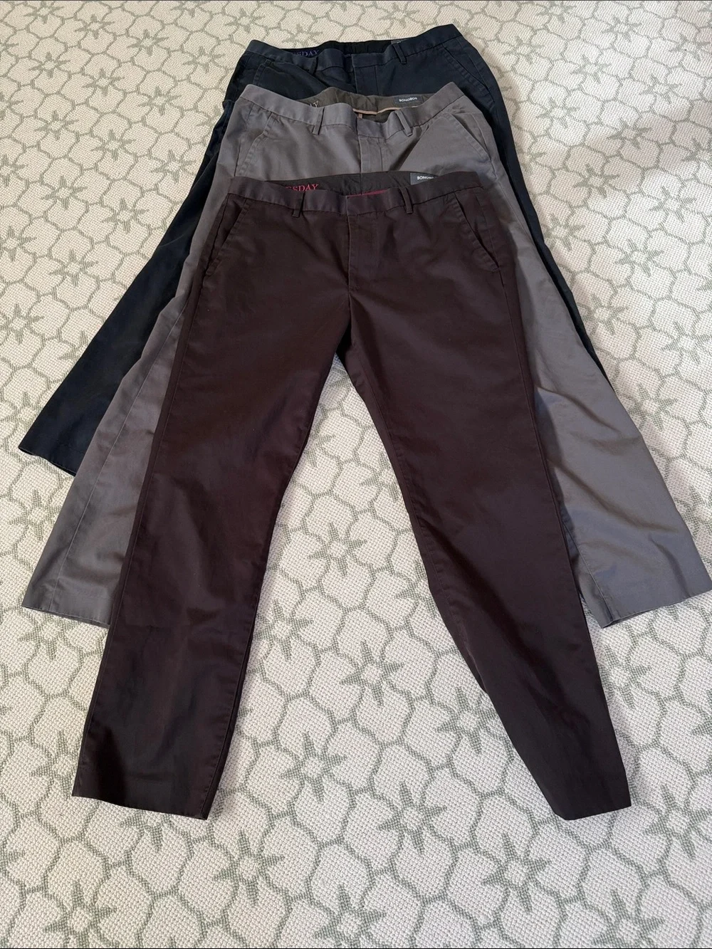3 Pairs Bonobos Weekday Warrior Dress pants